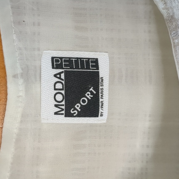 Vintage PARIS STAR* moda sport twin set tank and jacket set. Open weave fabric - Picture 6 of 15